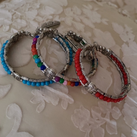 NEW Set of 3 Boho Bracelets - Picture 7 of 8